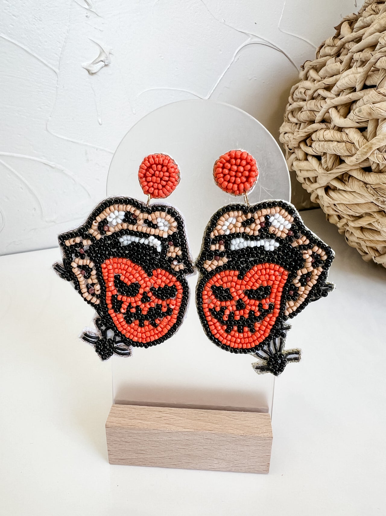 Rock N Roll Halloween Tongue Earrings