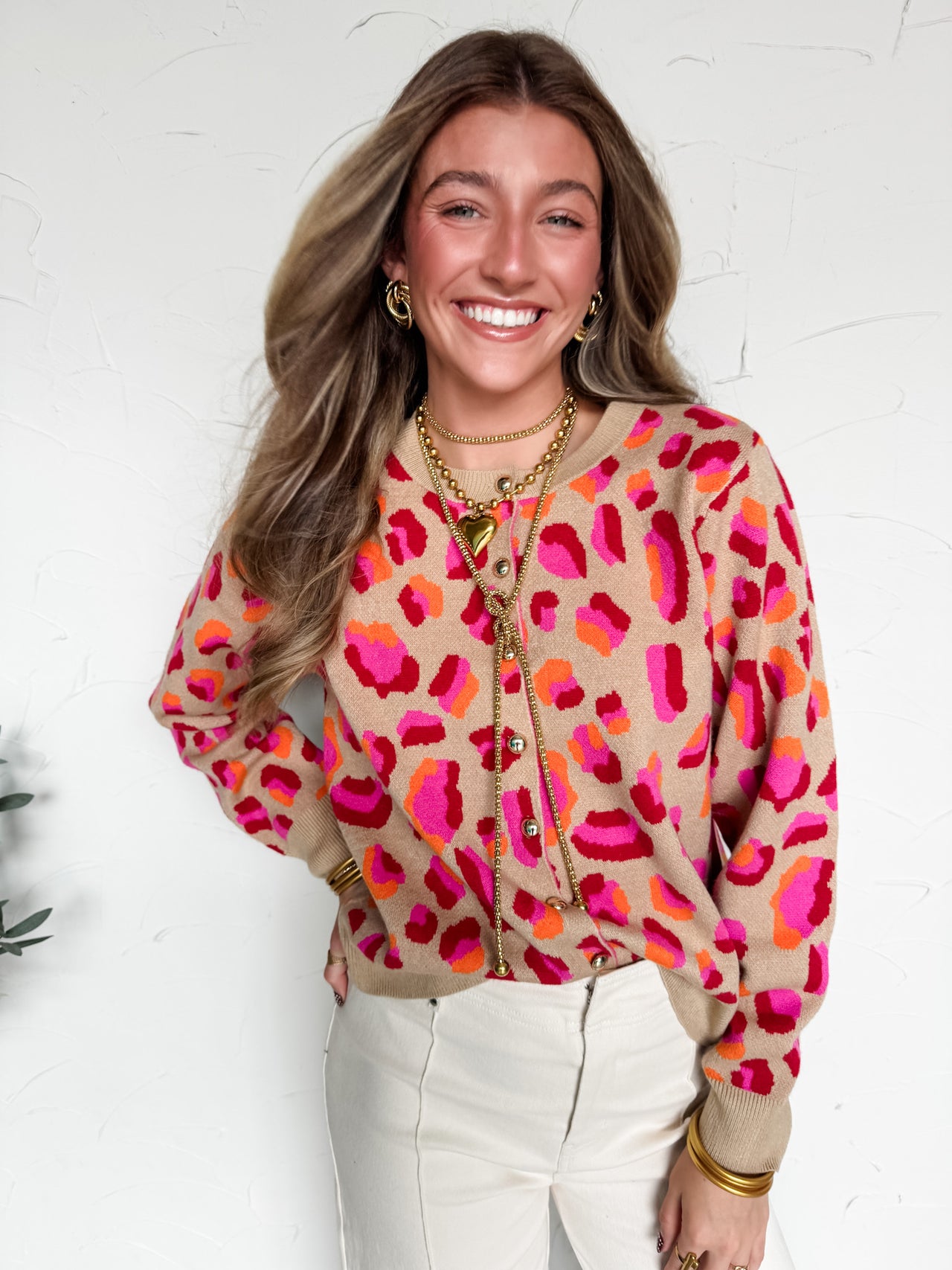 Get To Know You Button Down Leopard Cardigan