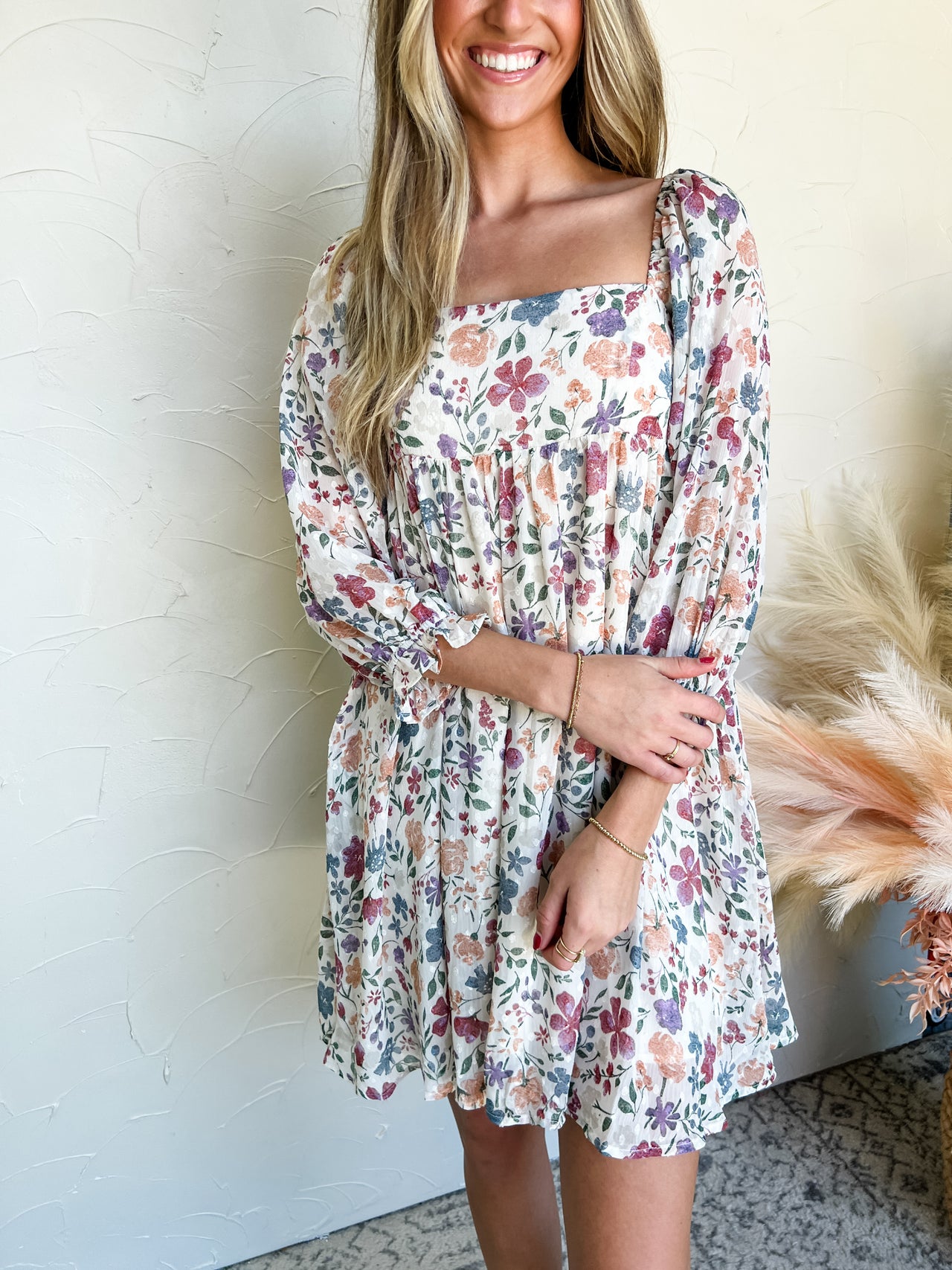 Give Them Kindness Floral Babydoll Dress