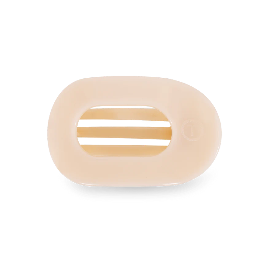 Almond Beige Round Clip- Small