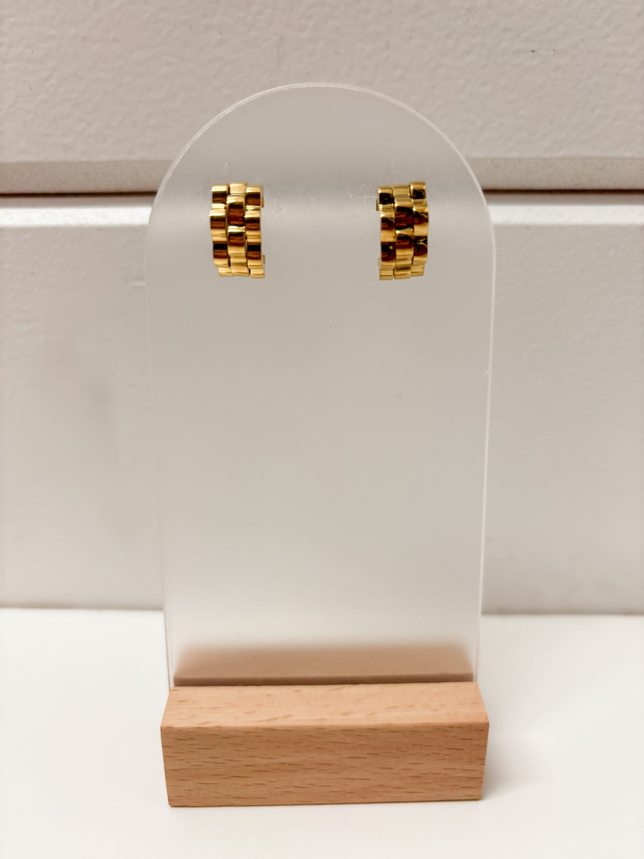 {CP} Small Rolly Earrings- Gold