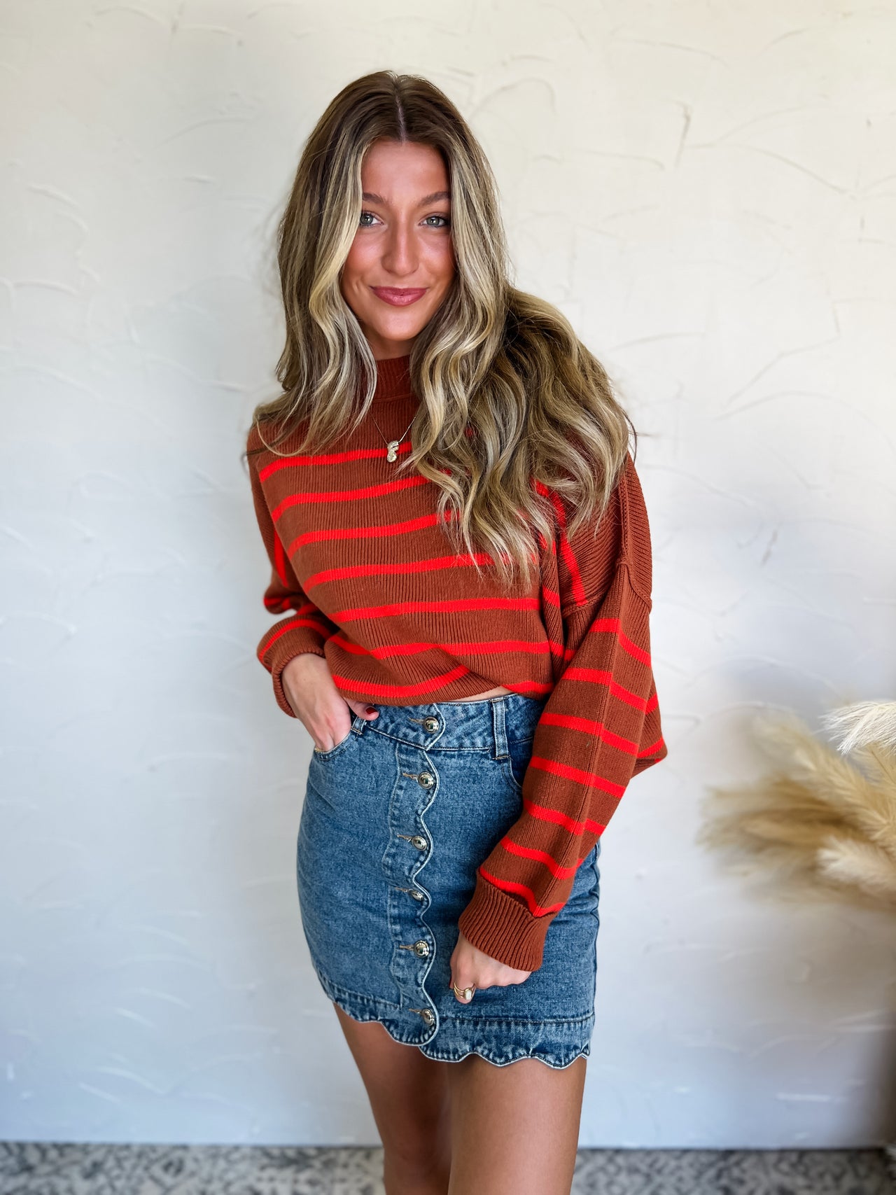 Daily Direction Striped Pullover Sweater