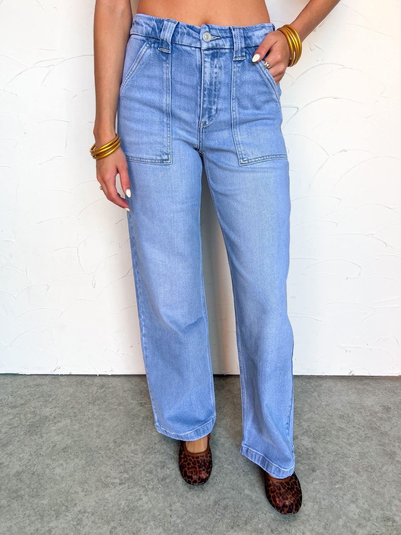 Make It Clear High Rise Wide Leg Jeans