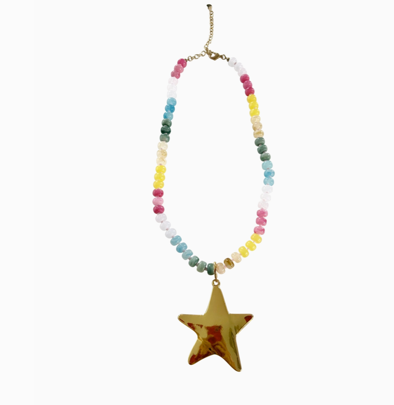 {Gemelli} Penny Beaded Star Necklace