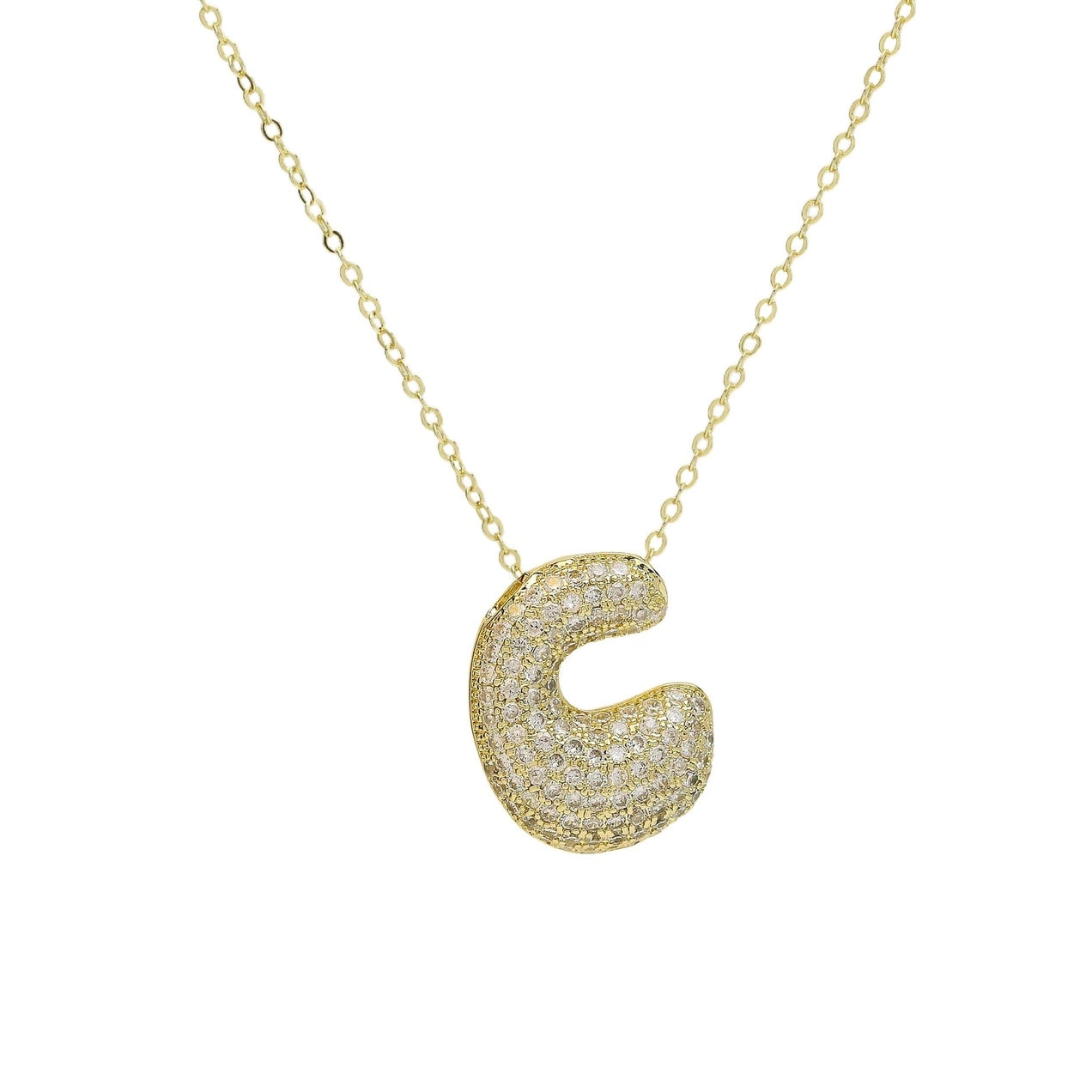 Gold Waterdrop Link Chain 18K Necklace