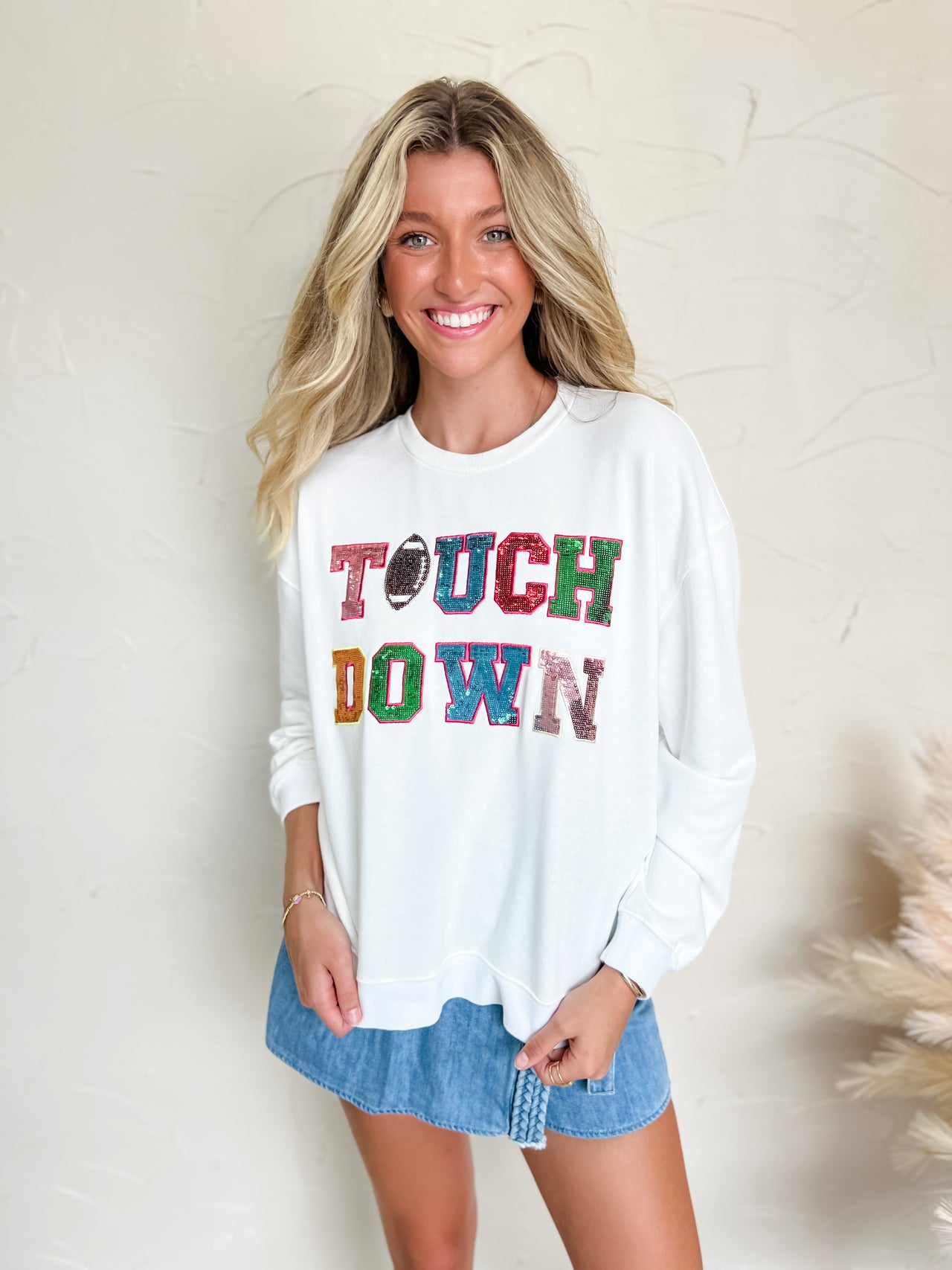 Game Day Sequin Touchdown Sweatshirt