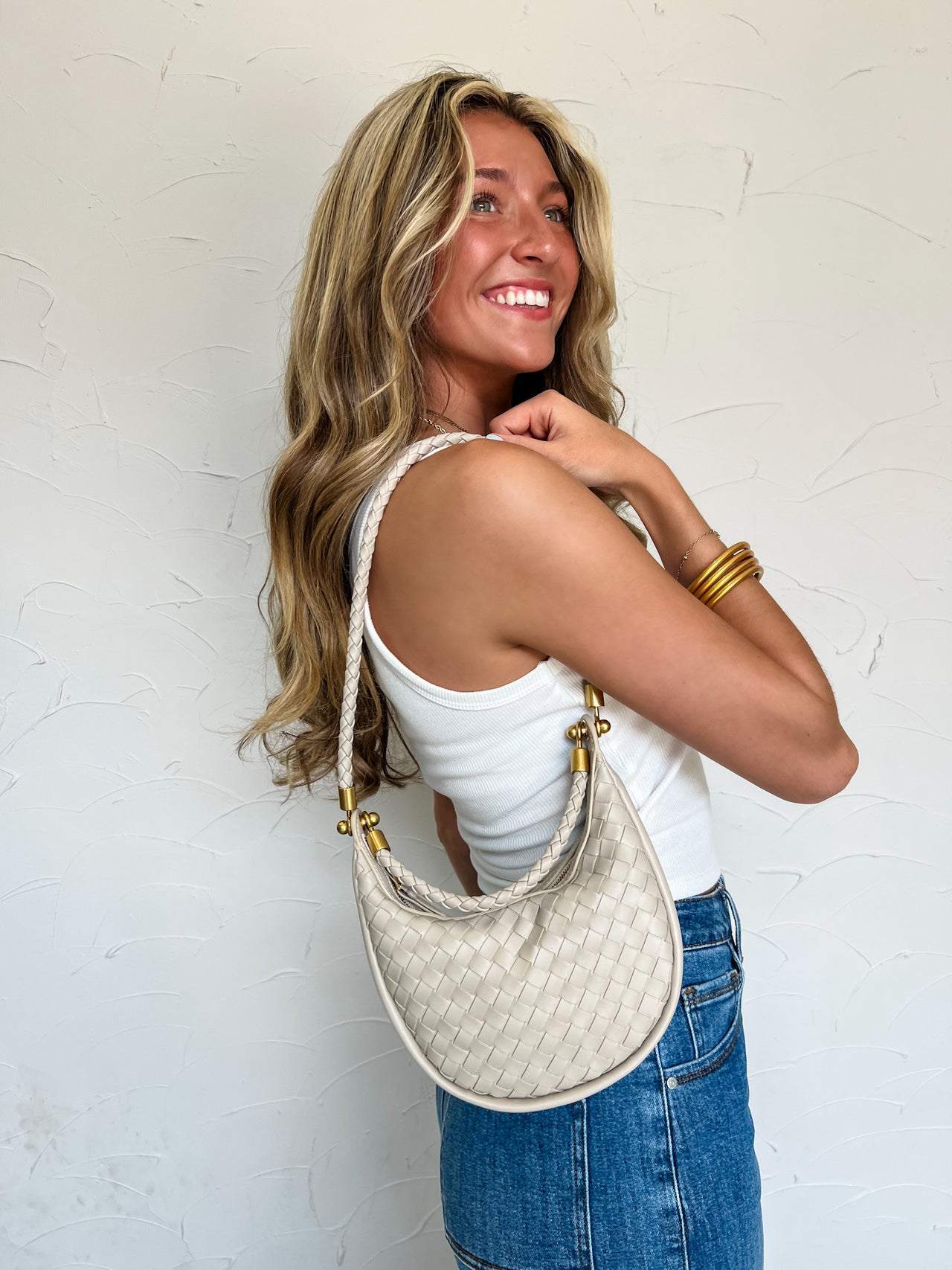 Carmen Beige Shoulder Bag