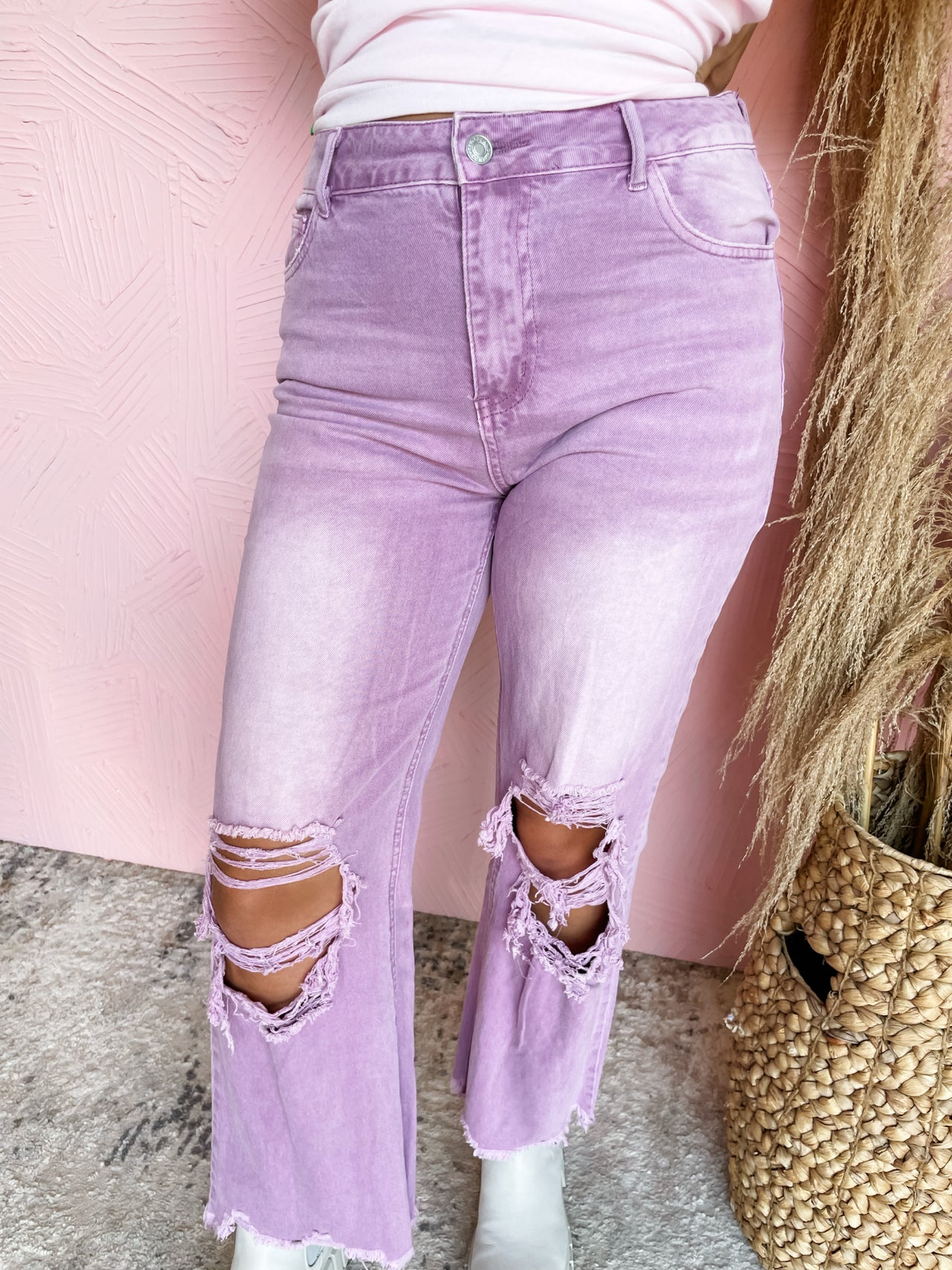 Time To Notice Vintage Pants- Vintage Lavender
