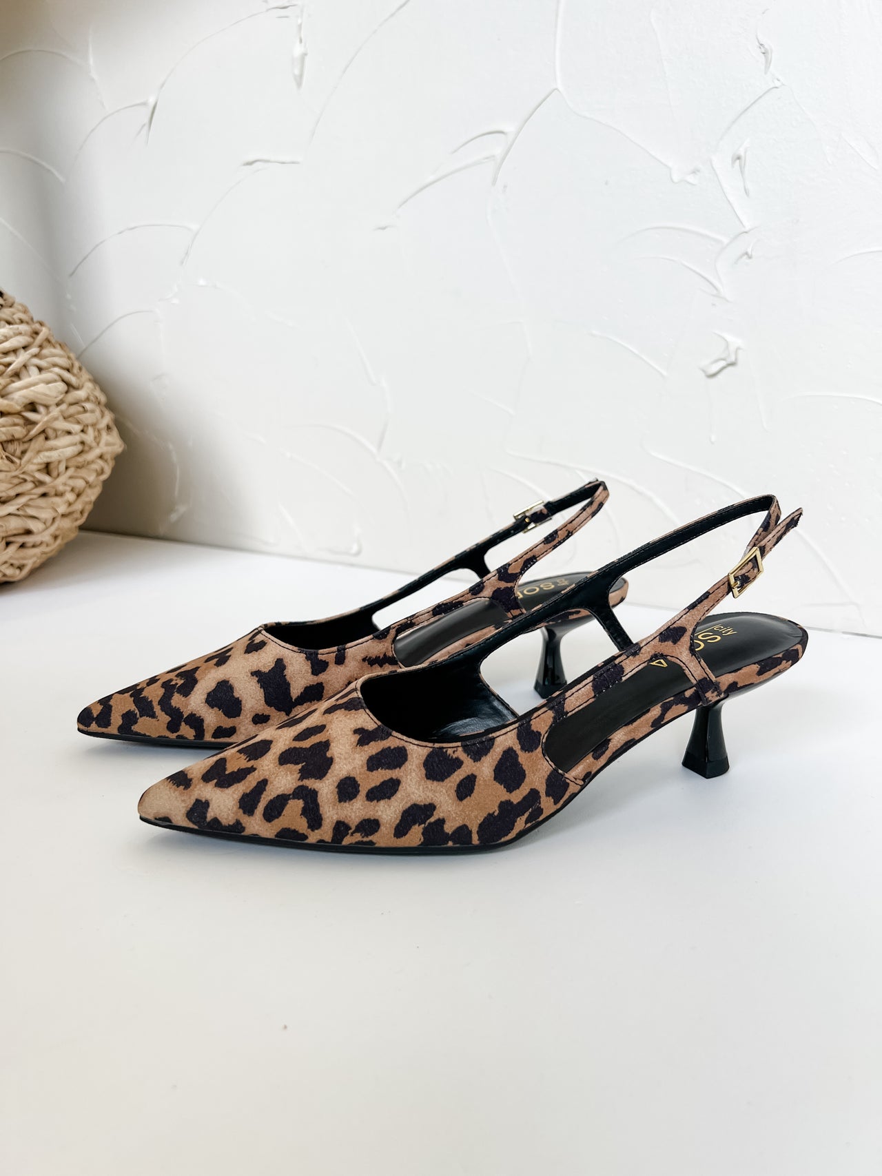 Bell Heels- Tan Leopard