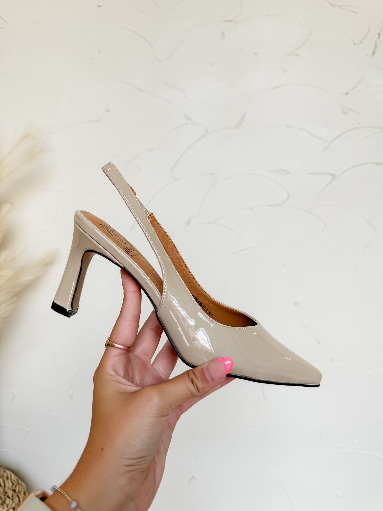 Trinee Slingback Heels- Nude