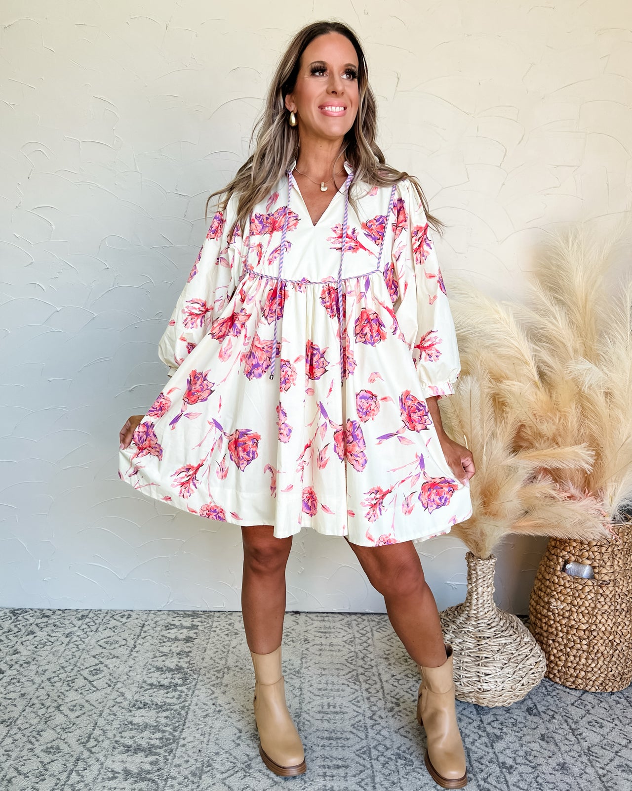 Destined For Greatness Floral Dress