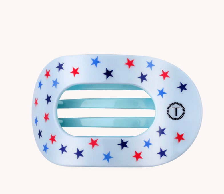 United We Sparkle Flat Round Hair Clip- Small