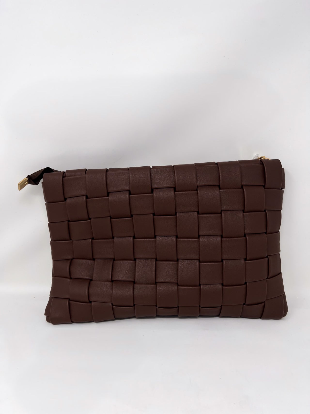 Lexie Basketweave Bag- Chocolate