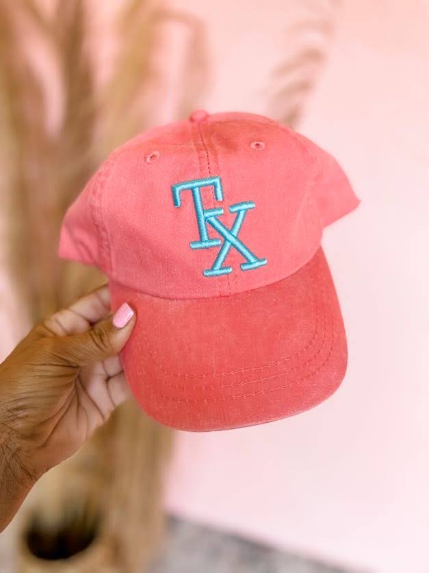 TX Stacked Puff Cap- Coral