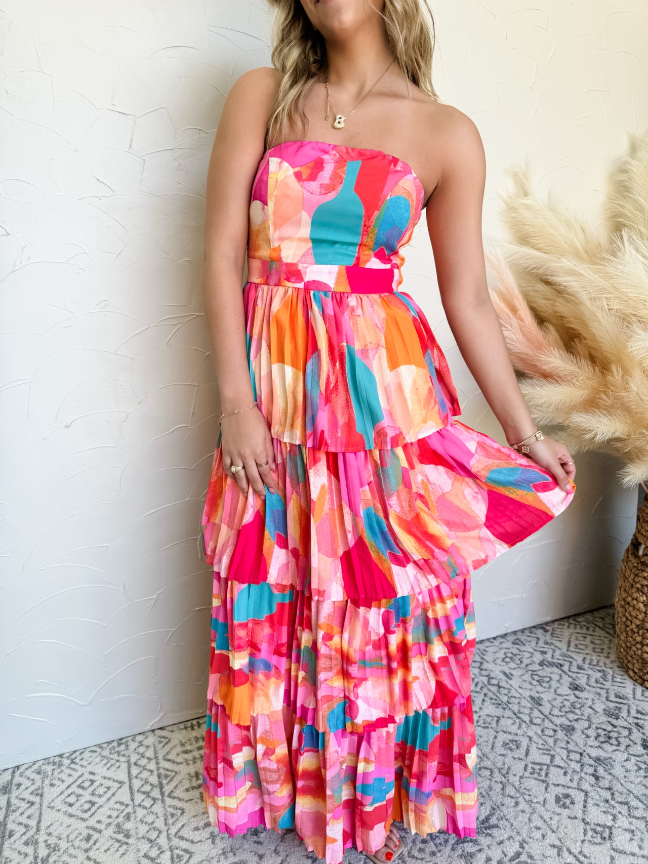 Come Back To Life Pleated Maxi Dress