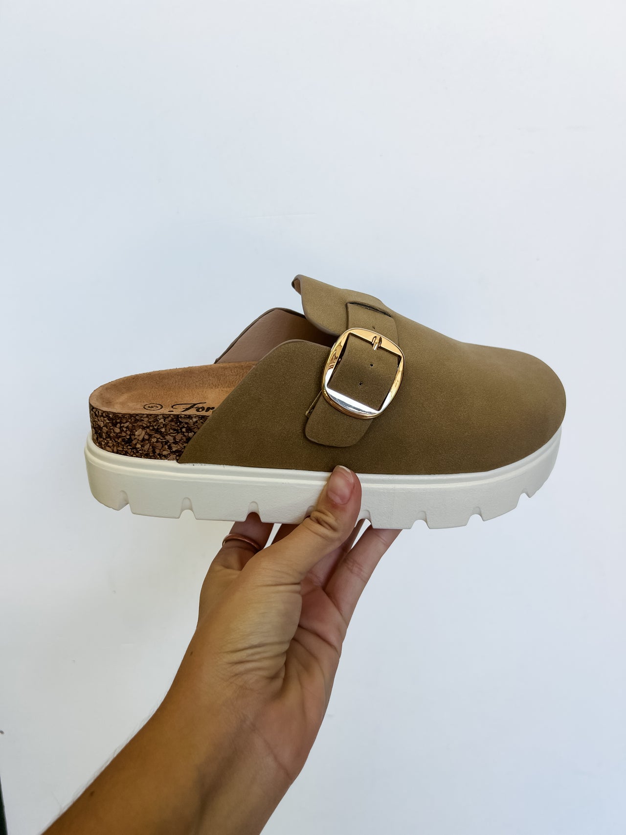 Oaks Platform Clogs- Taupe