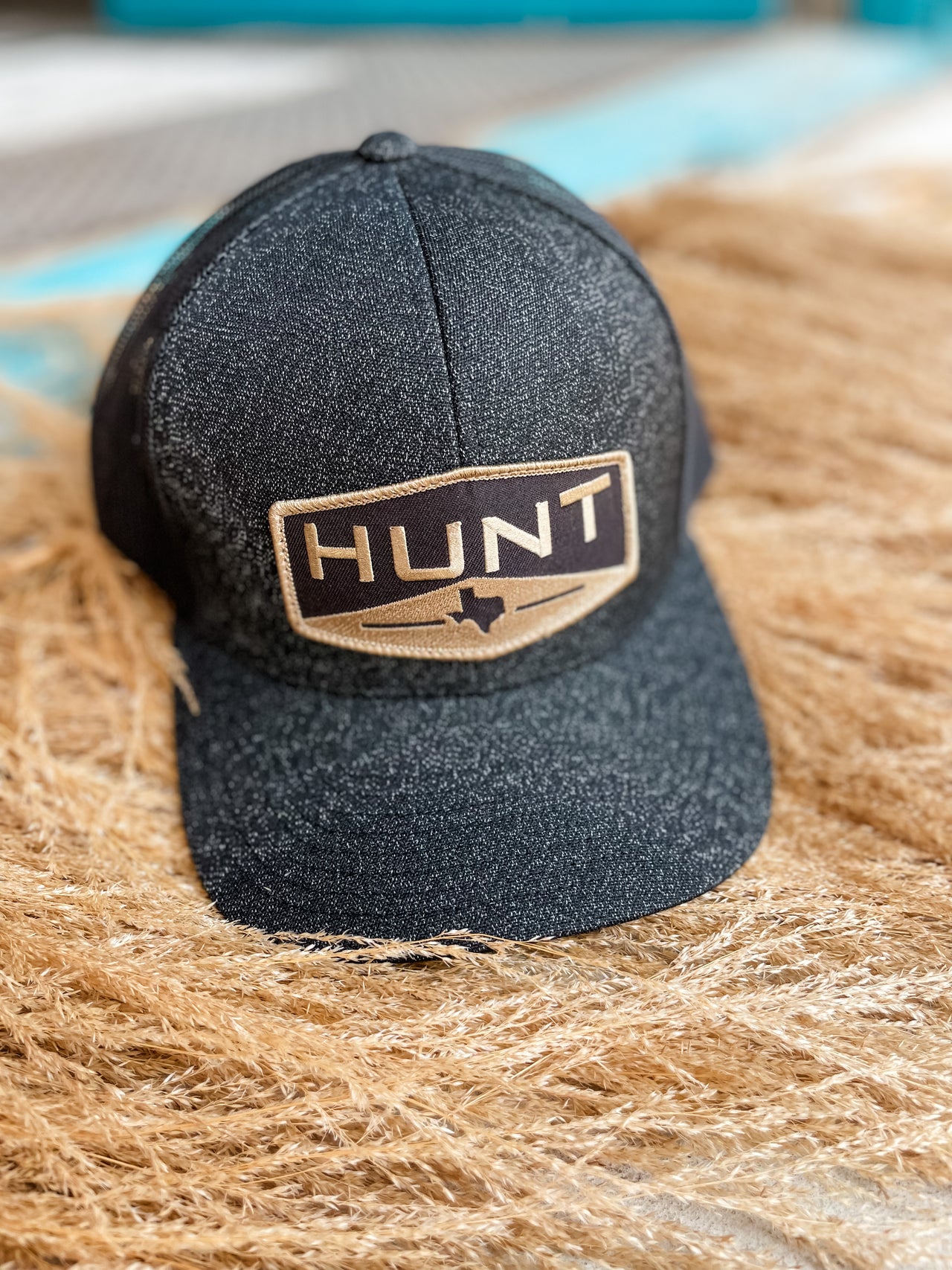 Hunt Texas Denim Hat- Blk/Blk