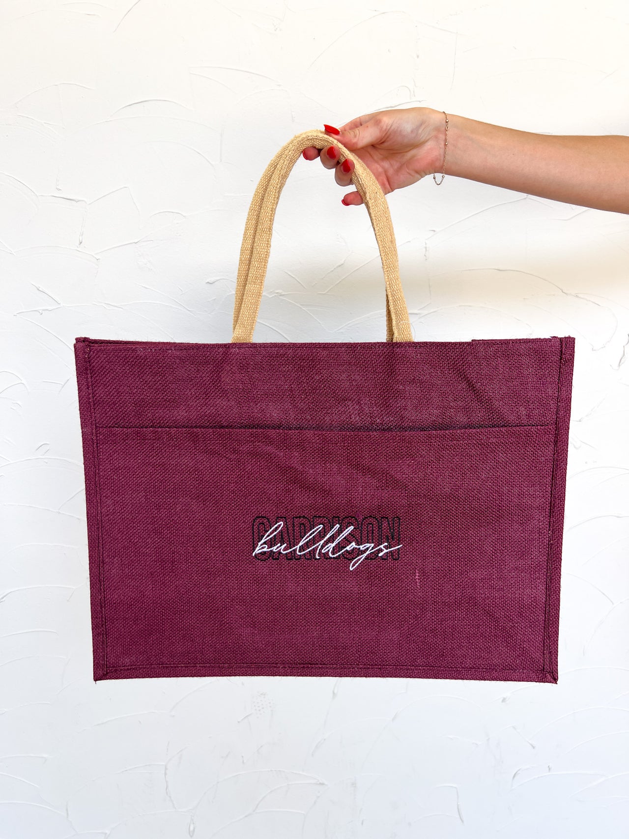 Garrison Embroidered Tote Bag