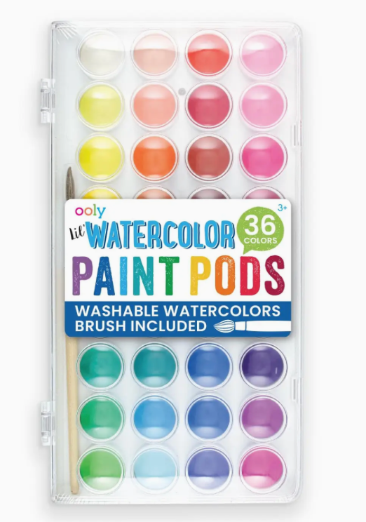 Lil' Watercolor Paint Pods (37 Pc Set)