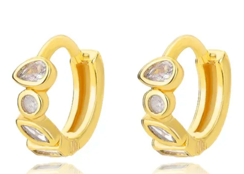 Corbin Crystal Geometric Shape Earrings