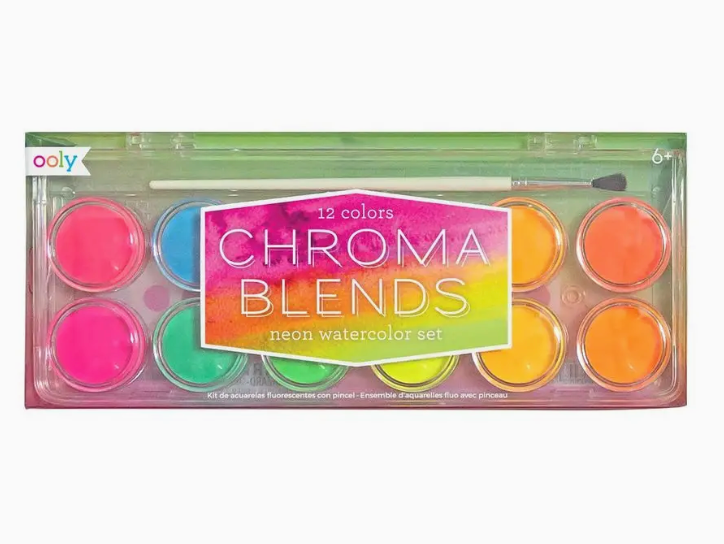Chroma Blends: Neon Watercolor Set (13 Pc Set)
