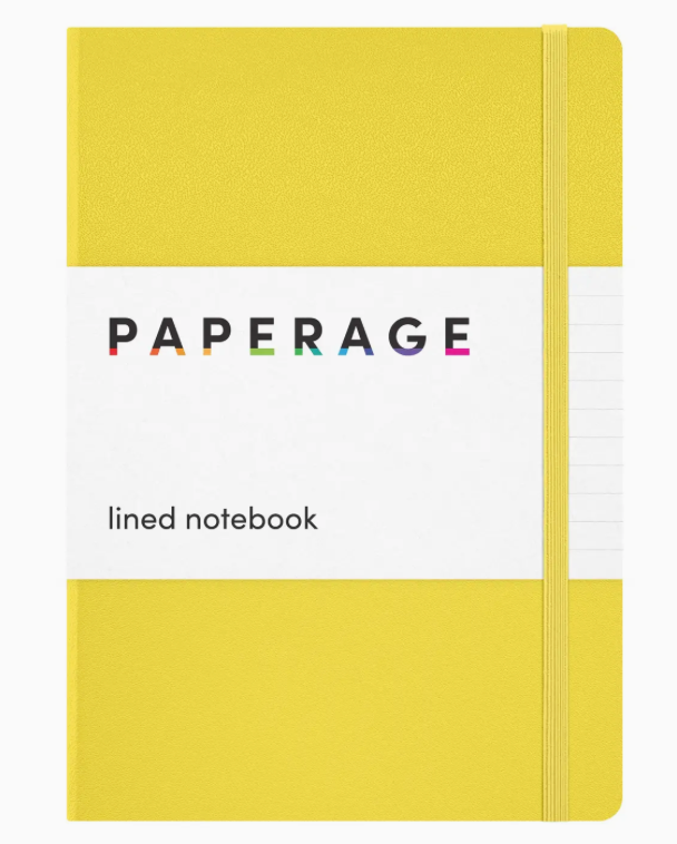 160PG Casebound Lined Journal Notebook- Yellow
