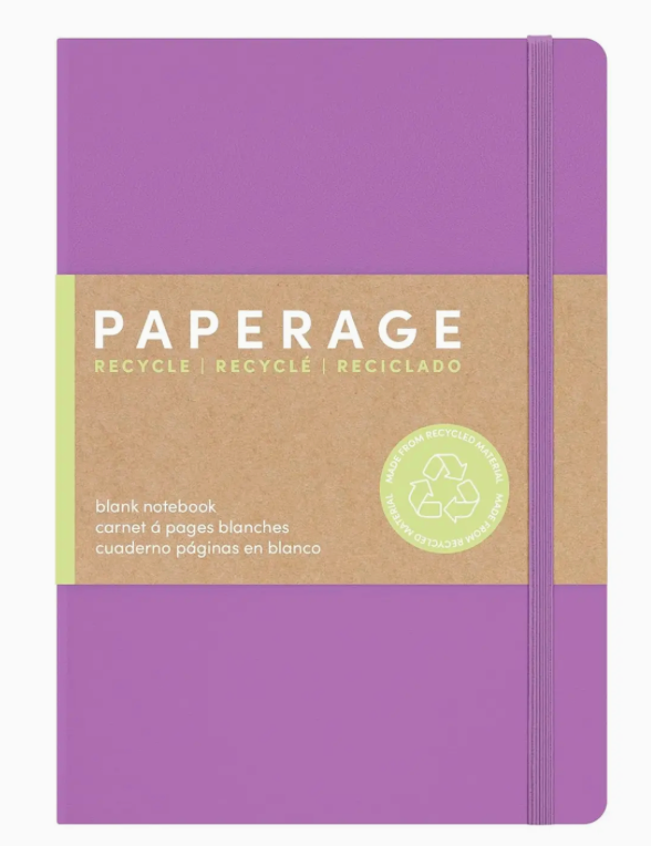 160PG Recycled Casebound Blank Journal Notebook- Lilac