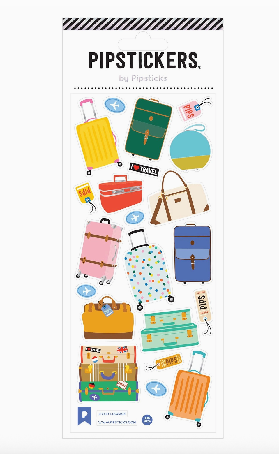 Lively Luggage Stickers