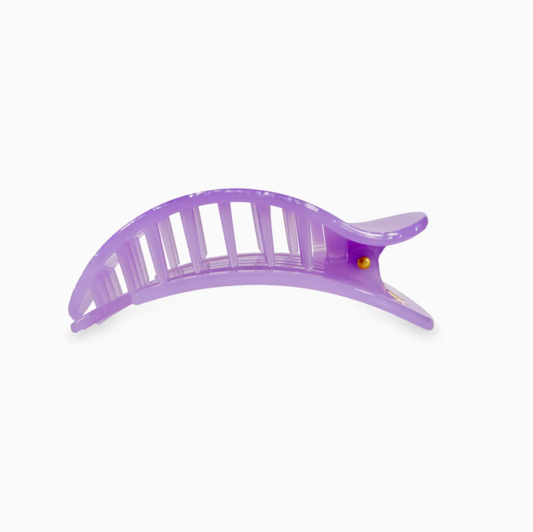 Lavender Mist Flat Round Hair Clip- Medium