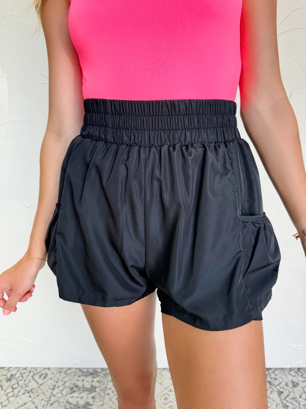 Claim to Fame High Waisted Shorts- Black