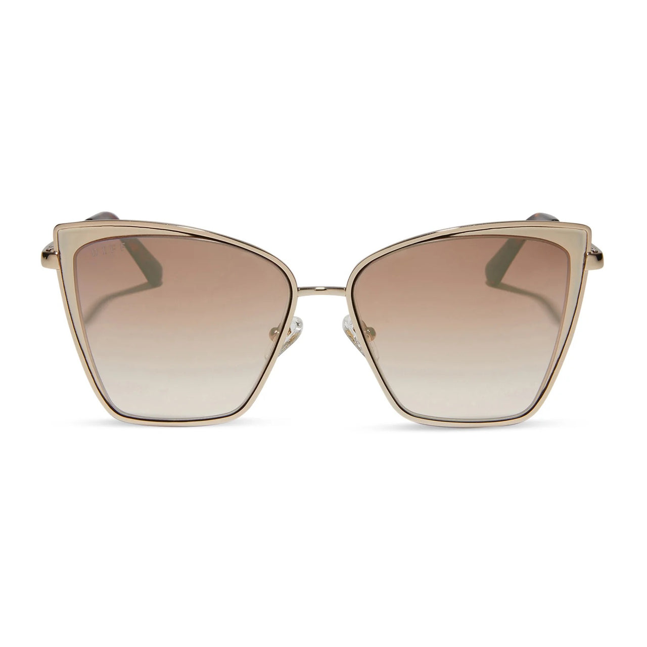 Becky- gold + flash brown sunglasses