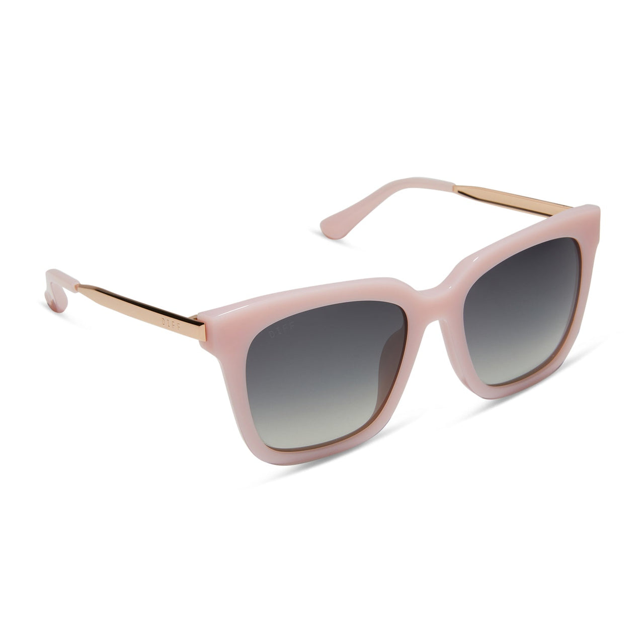 Bella - pink velvet + grey gradient sunglasses