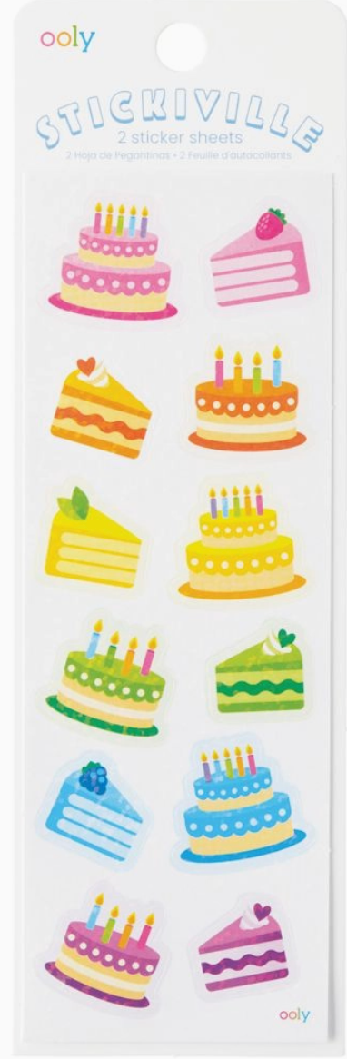 Birthday Cakes Stickers