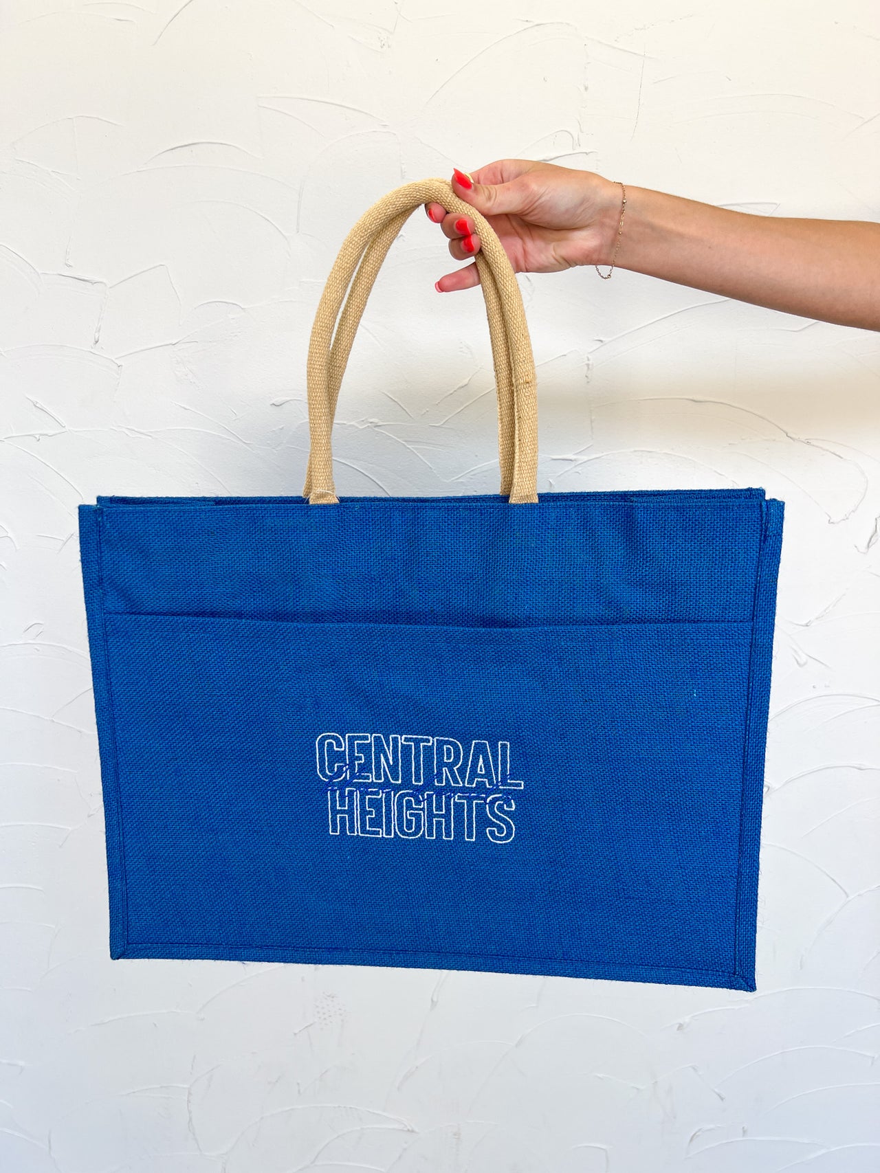 Central Heights Embroidered Tote Bag
