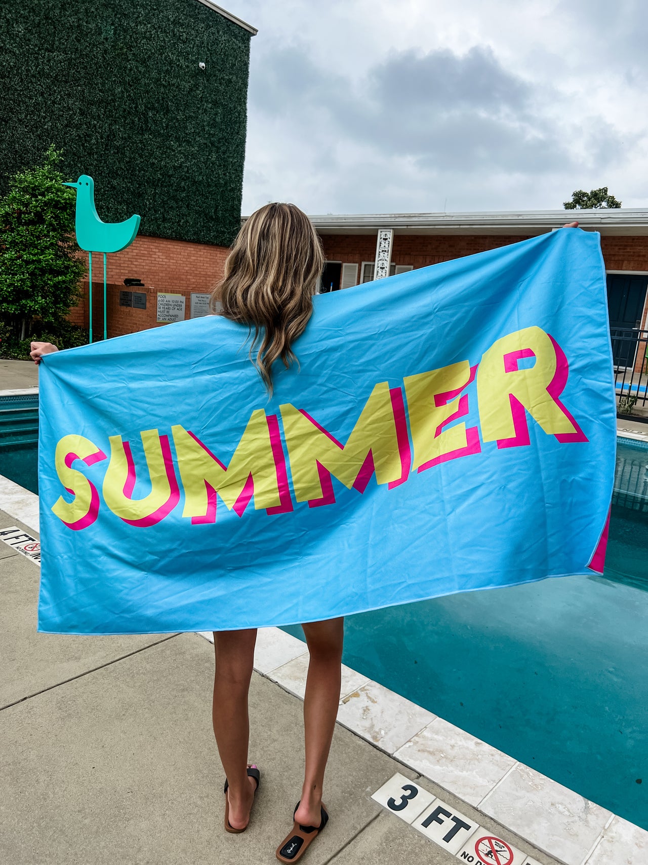 Summer Colorblock Quick Dry Towel
