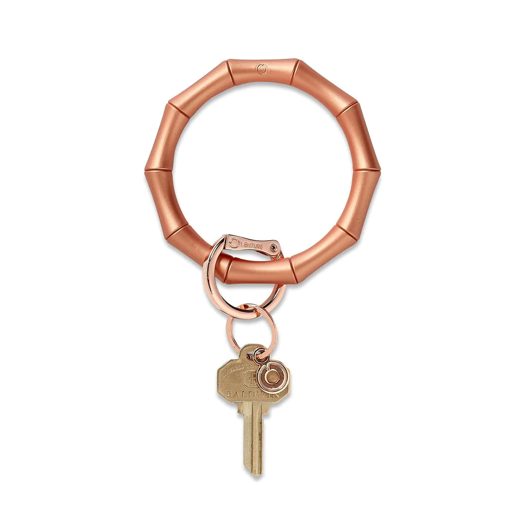 Rose Gold Bamboo Collection Key Ring