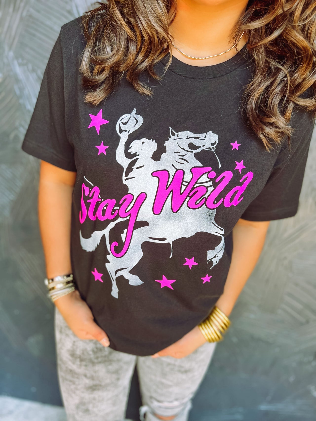 Stay Wild Distressed