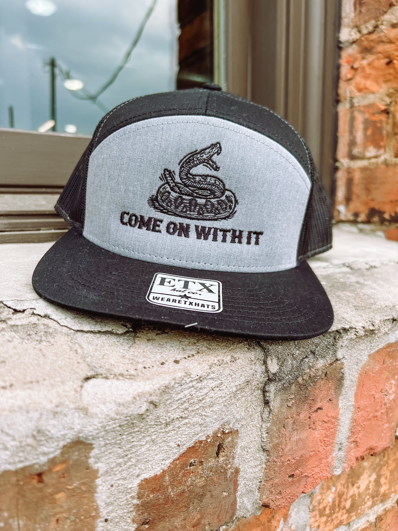 Come On With It Hat- Grey/Black