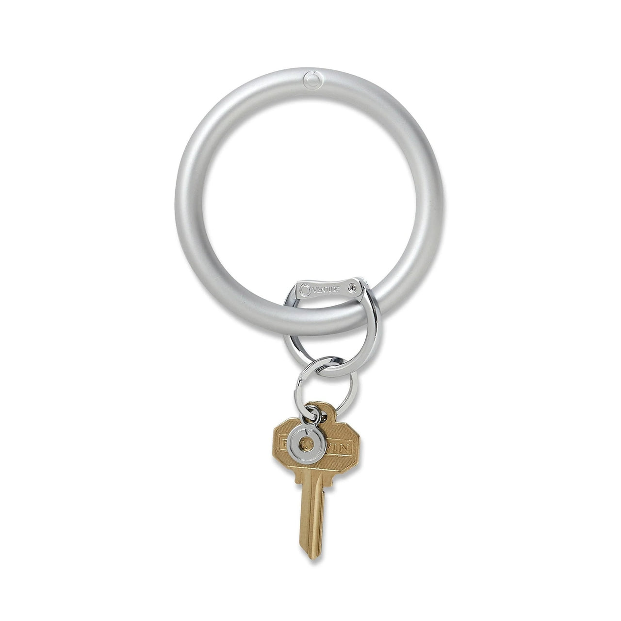 Solid Quicksilver Pearlized Collection Key Ring