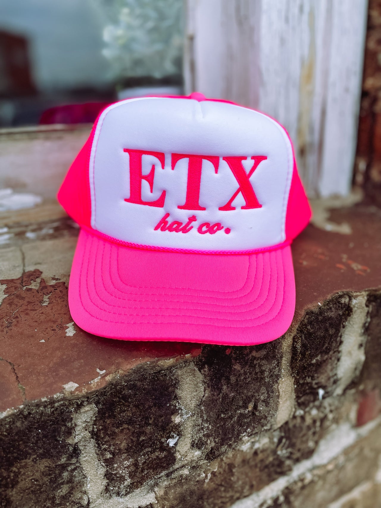 Retro ETX Foam Trucker Hat- Neon Pink