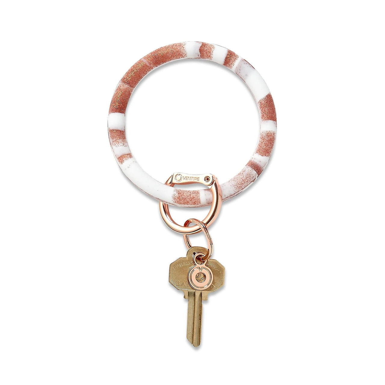 Rose Gold Marble Collection Key Ring