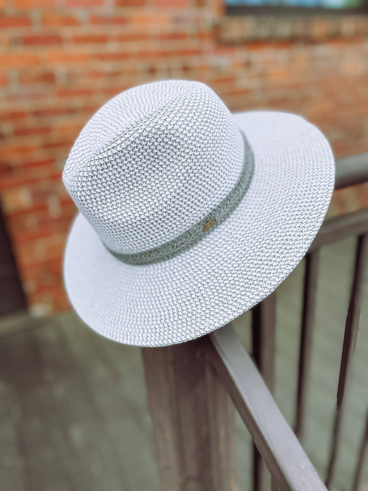 Not Enough Panama Sun Hat- Gray