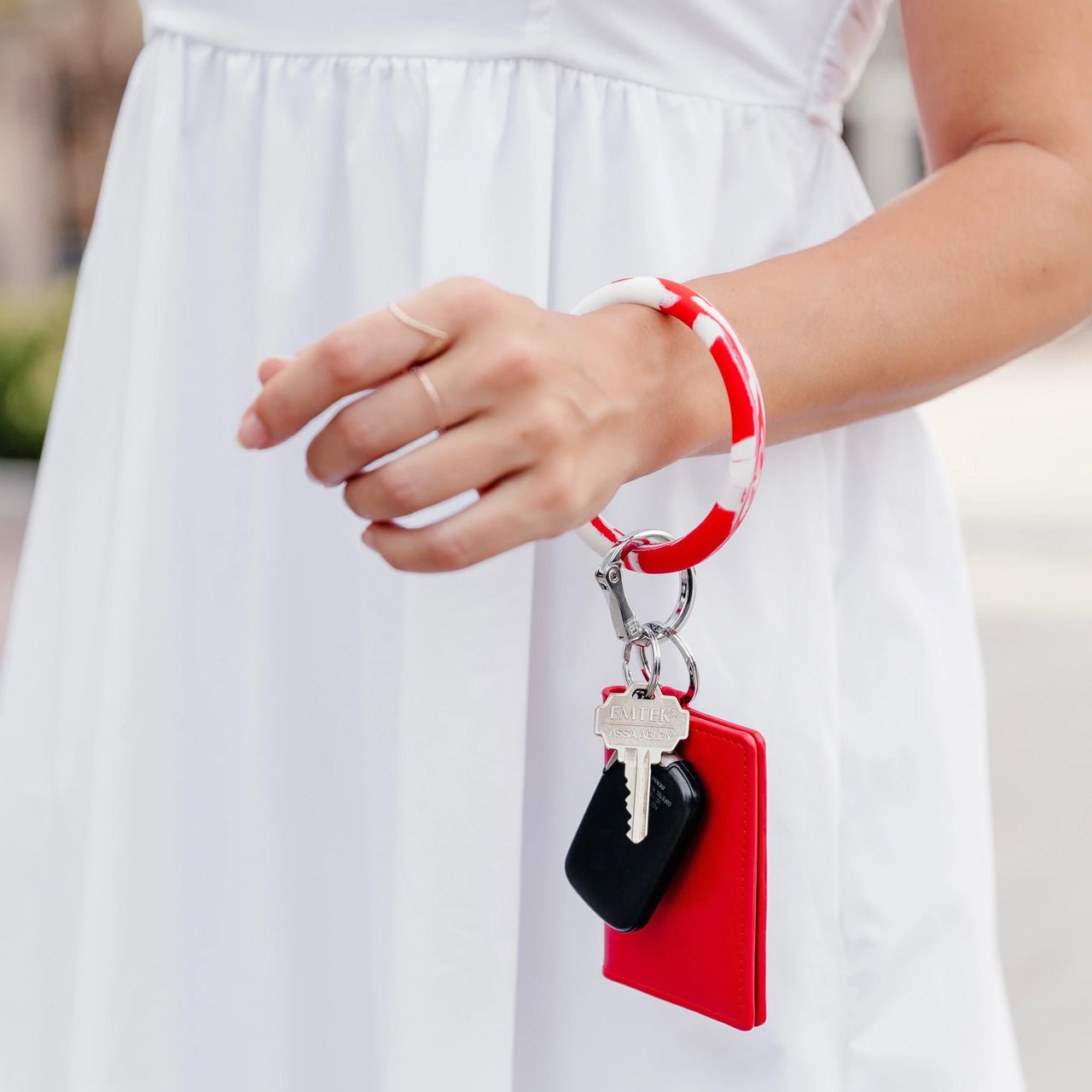 Cherry On Top Marble Collection Key Ring