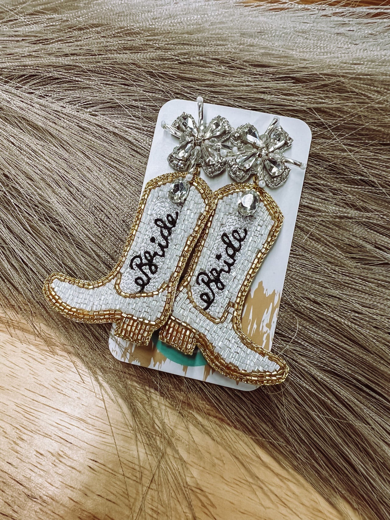 Bride Boots Drop Earrings