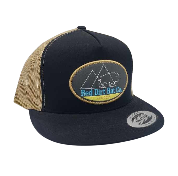 Twin Peaks Hat- Black/Tan